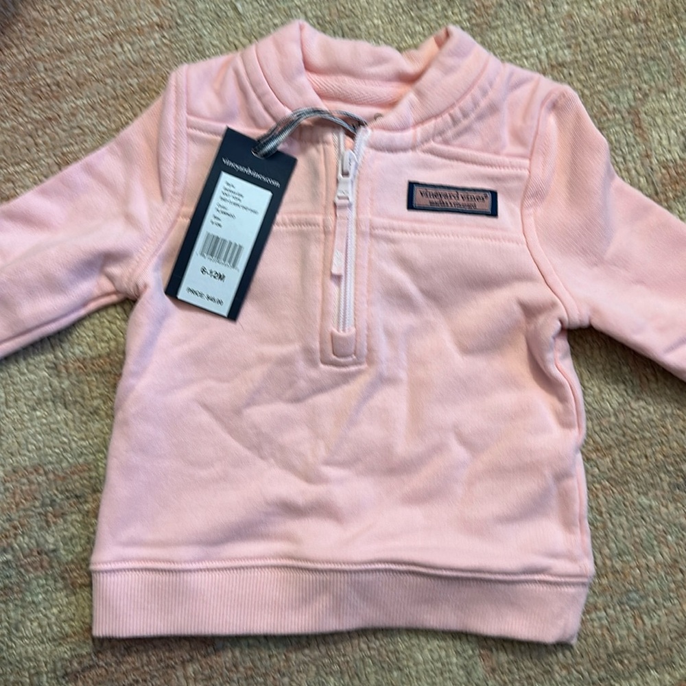 NWT vineyard vines 6-12 months pink sweatshirt
